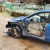 Choca y destroza varios coches en Burgos mientras conducía borracho