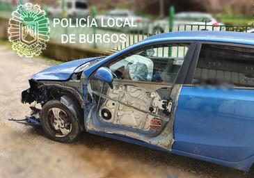 Choca y destroza varios coches en Burgos mientras conducía borracho