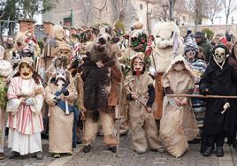 Celebración del Gallo de Carnaval en Mecerreyes.