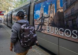 Promoción de Burgos en un tren de la ciudad francesa de Burdeos