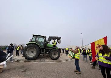 La tractorada de Aranda de Duero, en imágenes