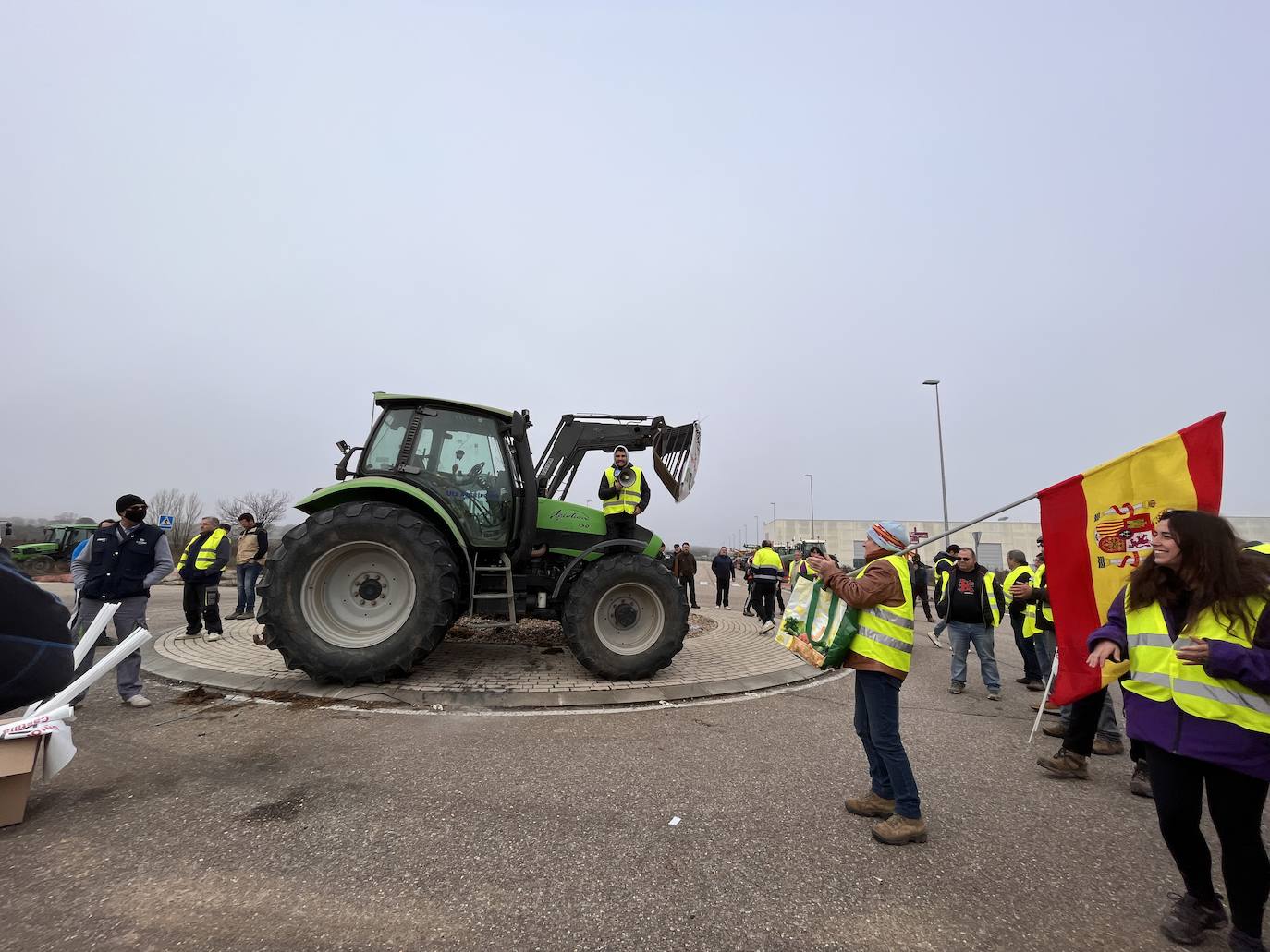 La tractorada de Aranda de Duero, en imágenes