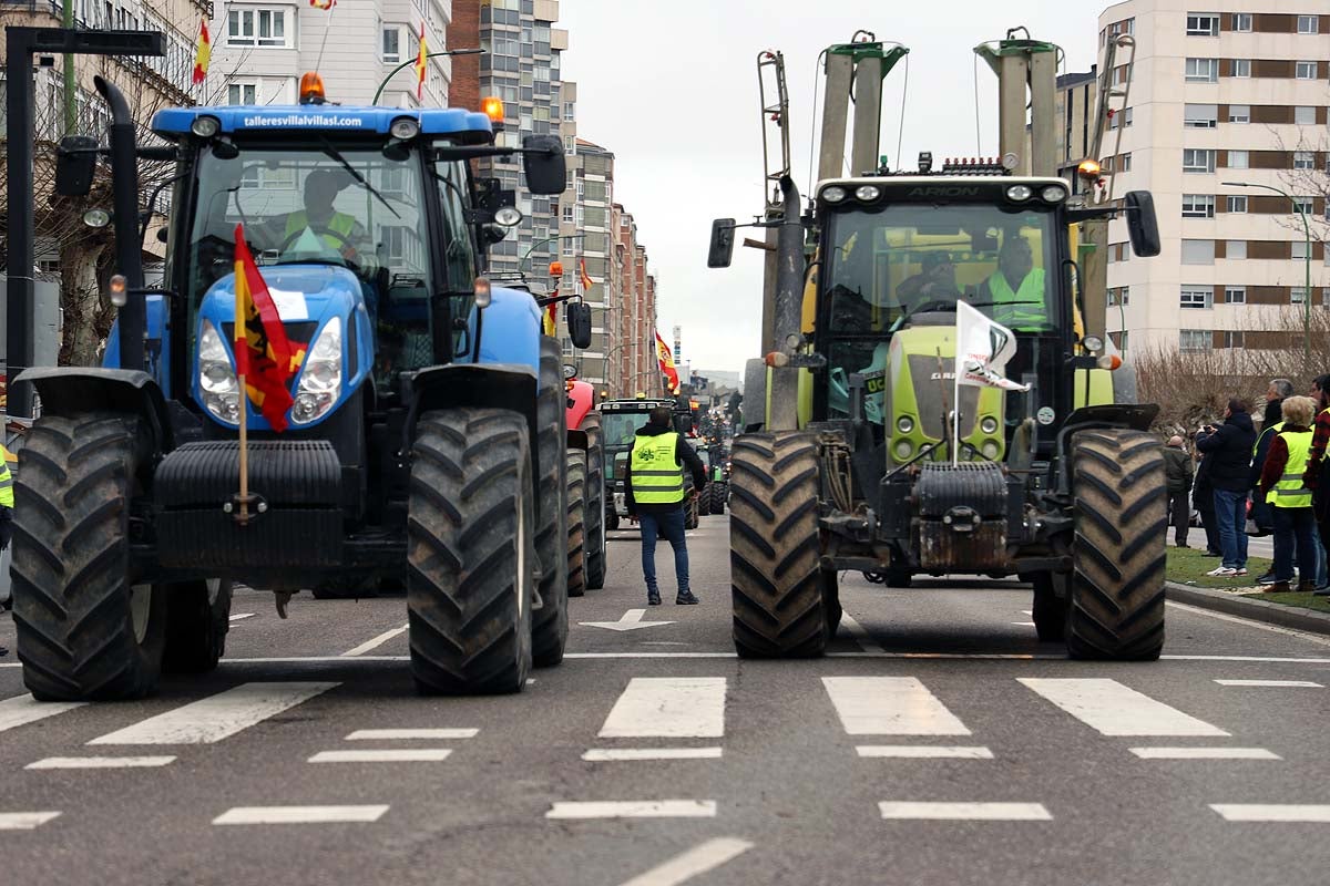 Nueva protesta agraria por las calles de Burgos