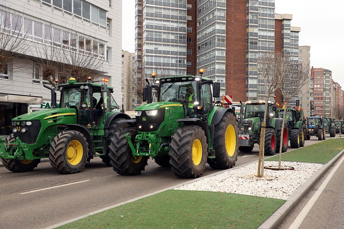 Nueva protesta agraria por las calles de Burgos