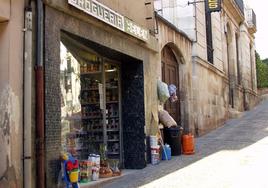 Un comercio de la calle Mayor de Lerma.