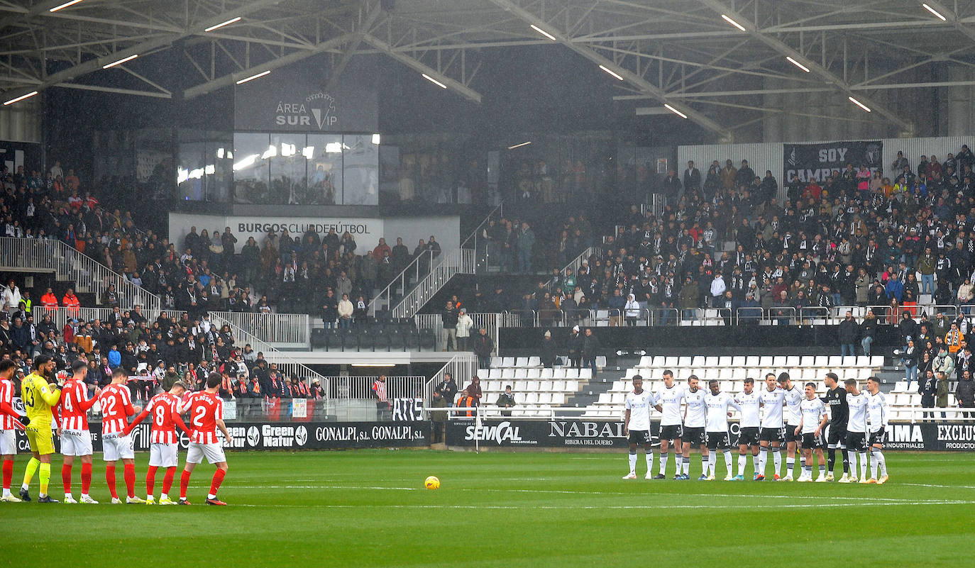 El Burgos CF derrota al Sporting de Gijón en El Plantío