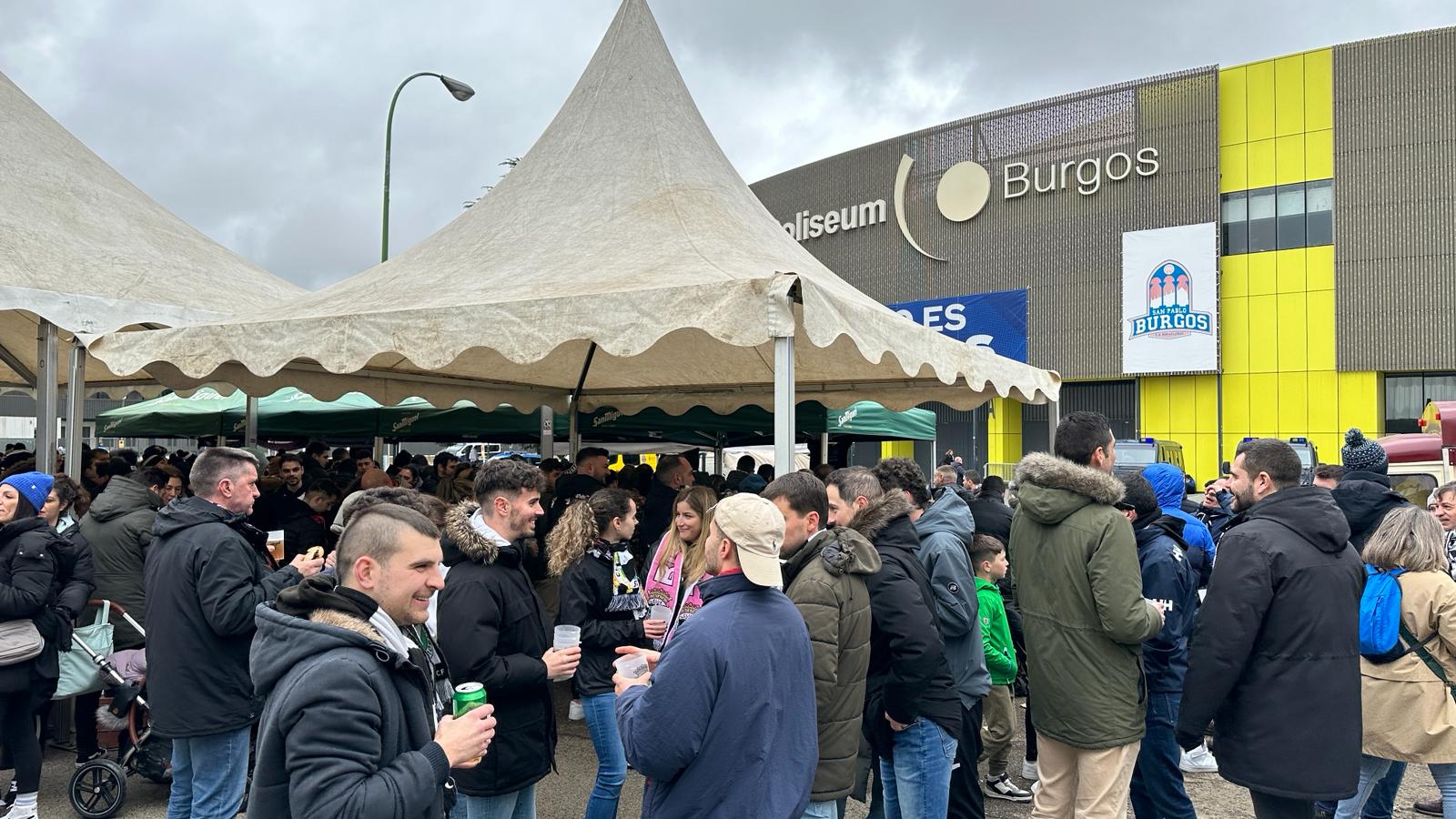 Imágenes de la fiesta previa al Burgos CF-Sporting