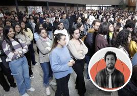 Duelo en el campus María Zambrano. En el círculo Sergio Delgado.