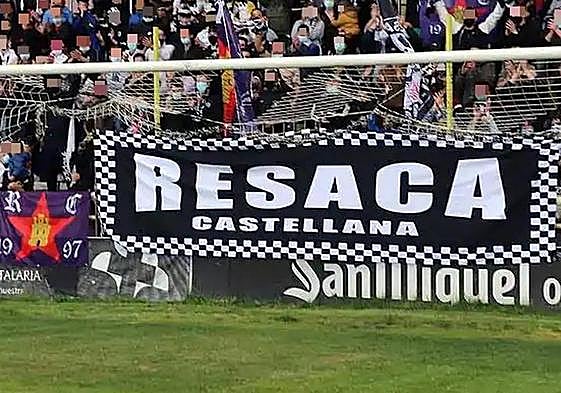 Pancarta de Resaca Castellana en El Plantío.