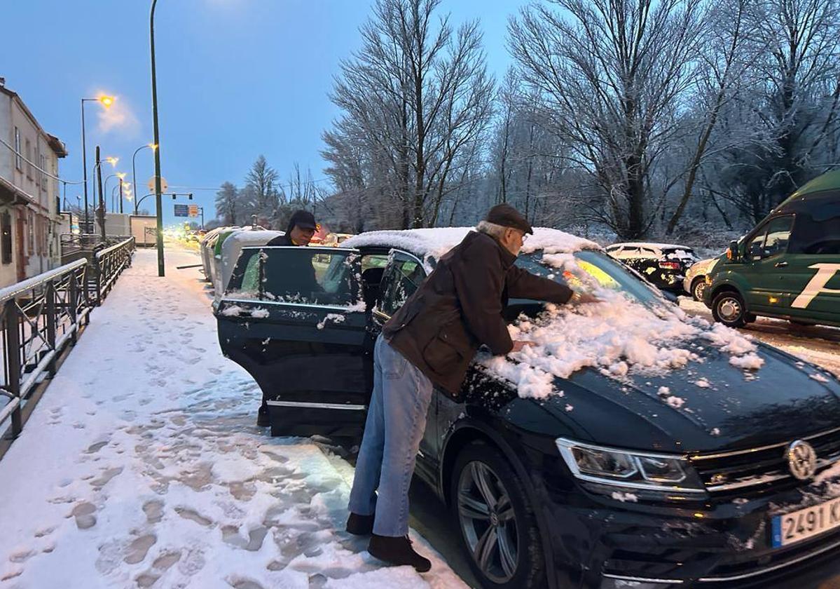 La nieve en Burgos, en imágenes