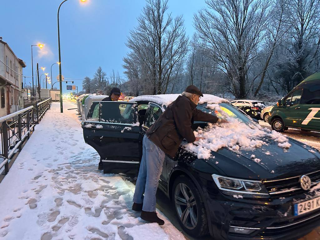 La nieve en Burgos, en imágenes