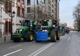 Imagen de archivo de la manifestación del sector primario en Burgos.