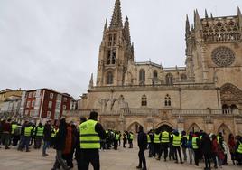 Imagen de la concentración en la plaza del Rey San Fernando