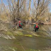 Los ríos Arlanza y Pedroso centran la búsqueda de los dos desaparecidos en Burgos