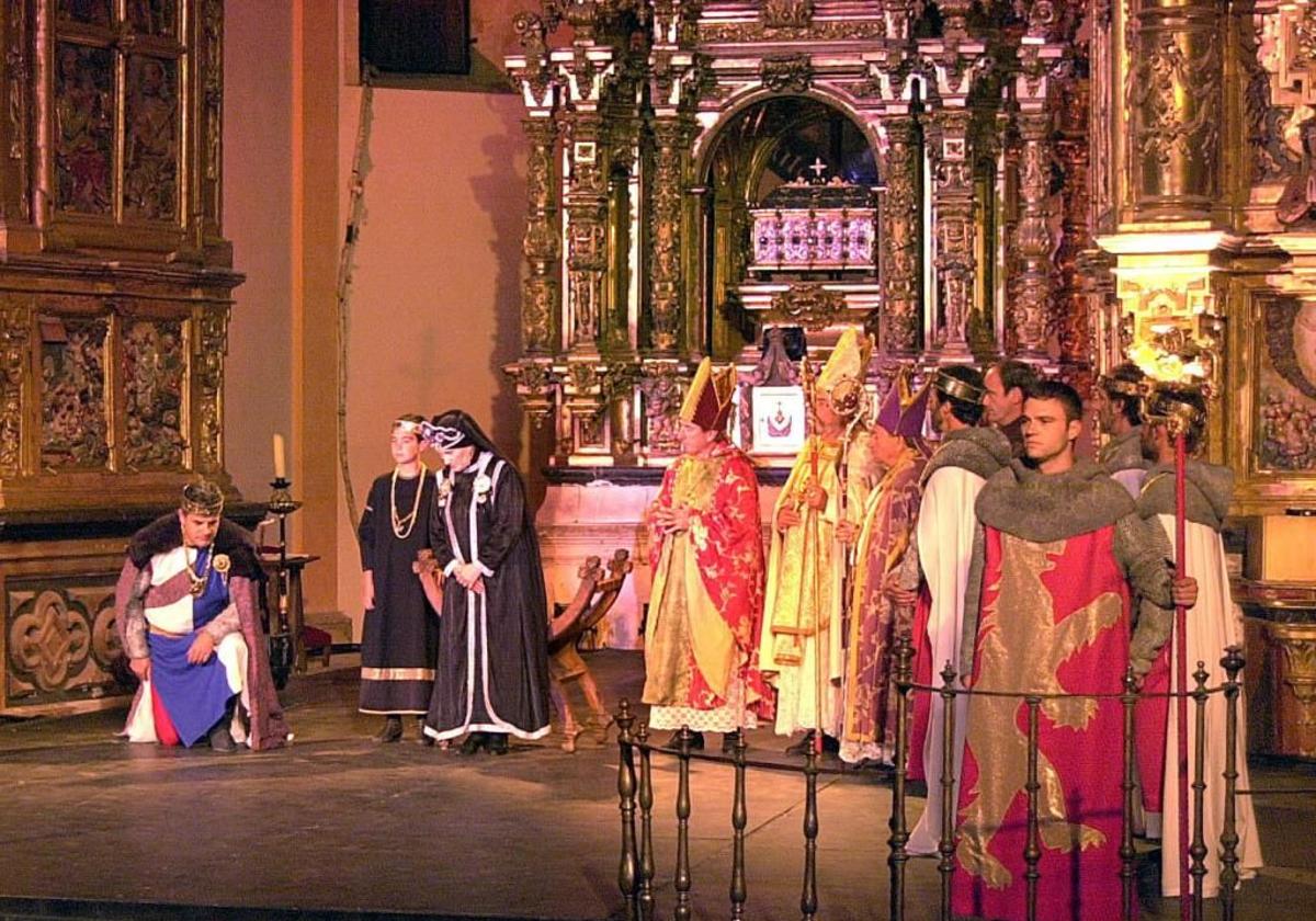 Un momento de la recreación histórica de 'El Cronicón de Oña'.