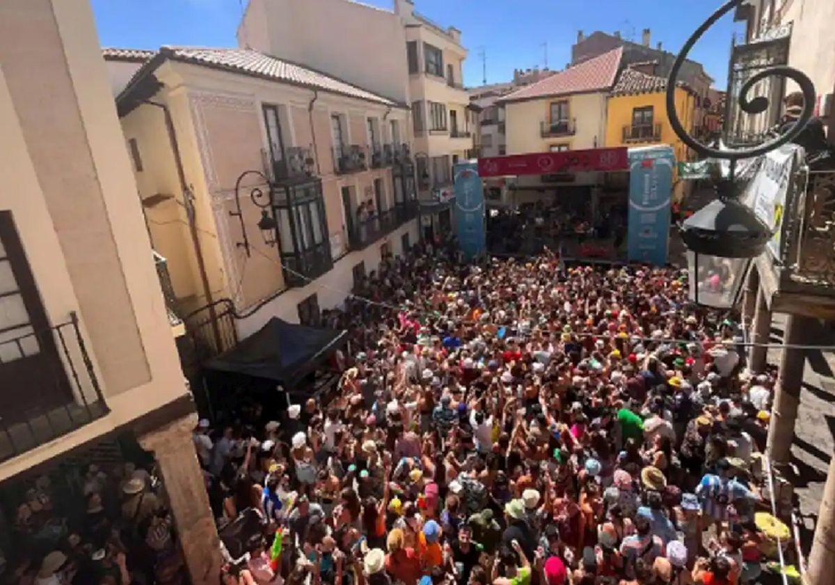 Concierto en la Plaza del Trigo en Aranda de Duero, en un pasada edición.