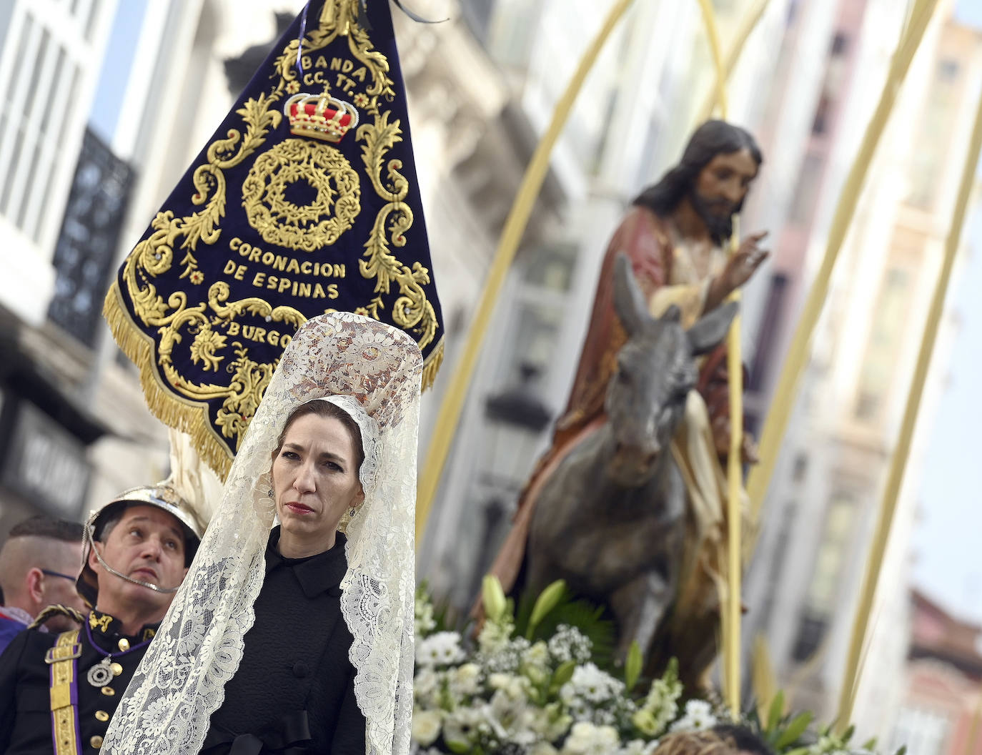 La salida de la procesión de la Borriquilla de Burgos, en imágenes