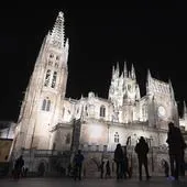 Catedral de Burgos con su nueva iluminación.