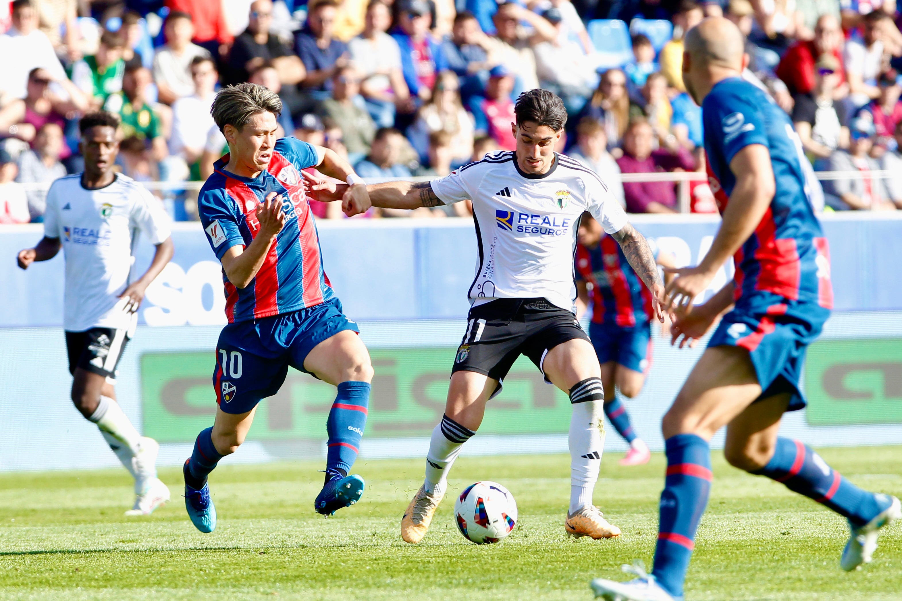 Así ha sido la derrota del Burgos CF ante la SD Huesca en imágenes