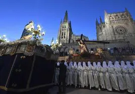 Imagen de archivo de la procesión de El Encuentro en Burgos.
