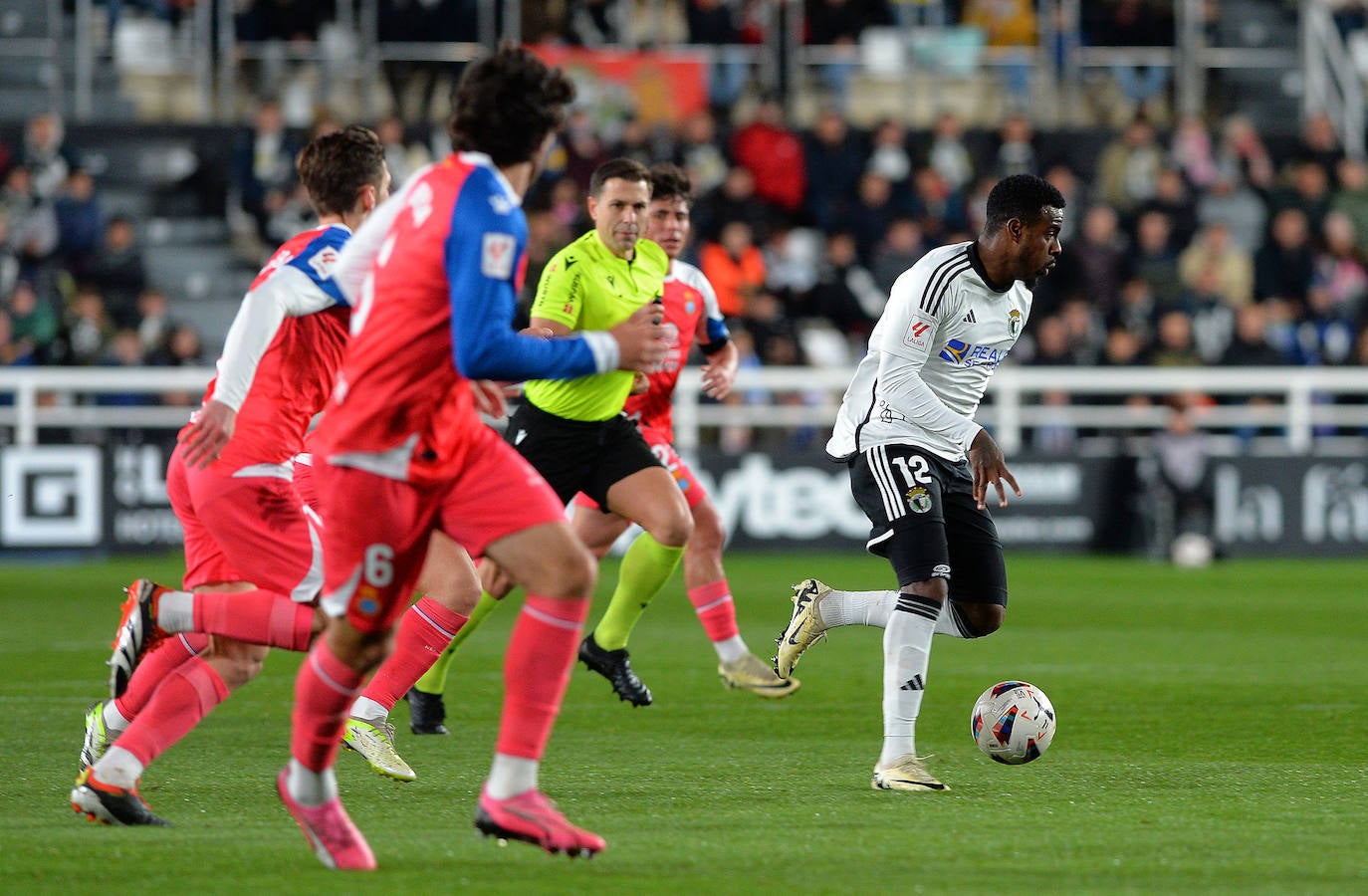 El partido Burgos CF - RCD Espanyol, en imágenes