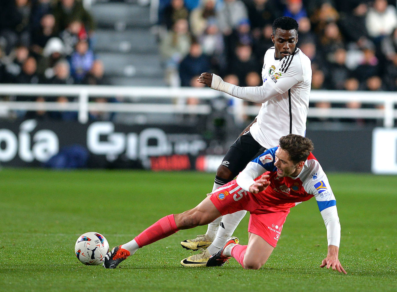 El partido Burgos CF - RCD Espanyol, en imágenes