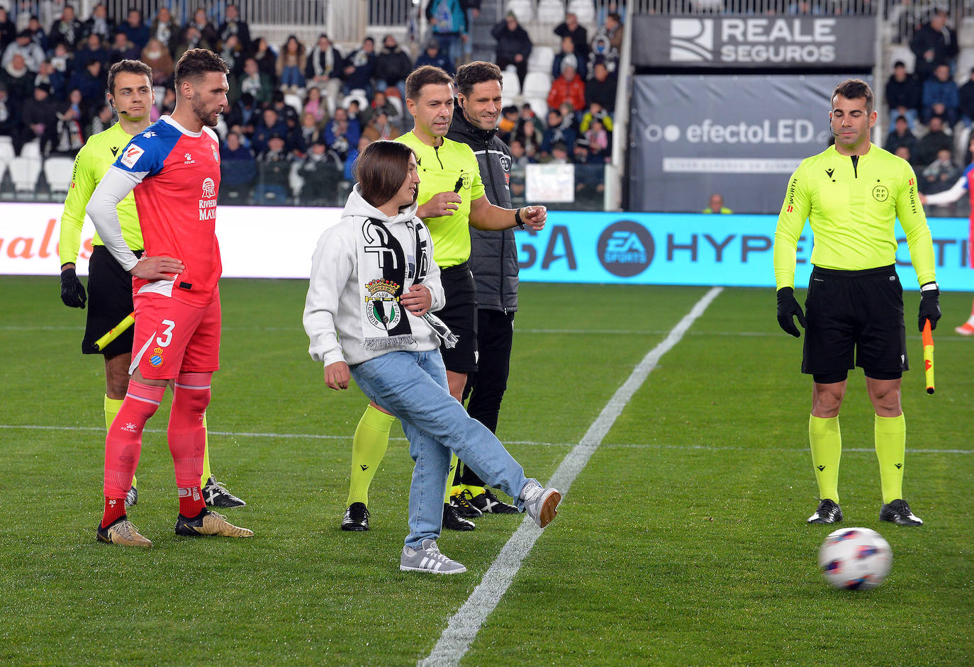 El partido Burgos CF - RCD Espanyol, en imágenes