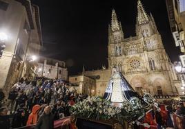 Imagen de los actos del Viernes Santo en Burgos.