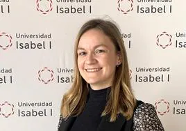 La docente e investigadora de la Facultad de Ciencias de la Salud de la Universidad Isabel I de Burgos María Eugenia Tapia Sanz.