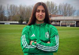 Claudia Barrios, jugadora del Burgos Club de Fútbol Femenino