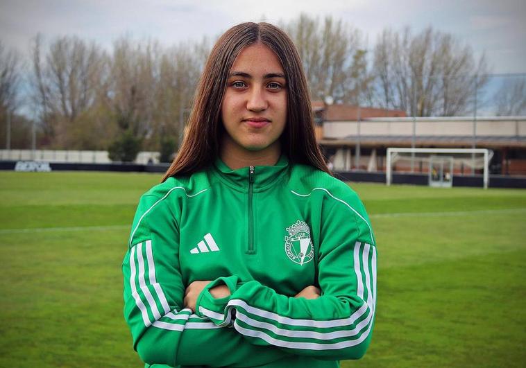 Claudia Barrios, jugadora del Burgos Club de Fútbol Femenino