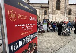 Imágenes de los dos eventos que han coincidido en la tarde de este sábado en Burgos