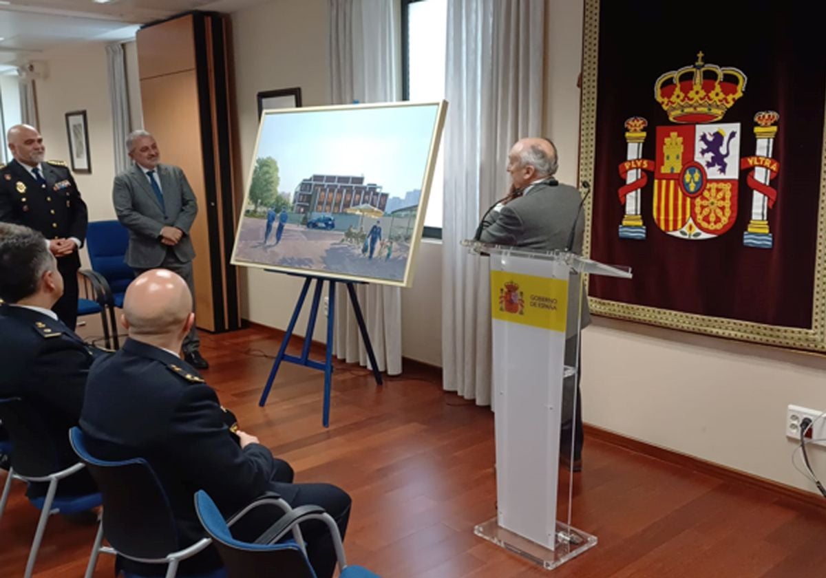 Presentación del cuadro de Miguel Ángel Velasco.