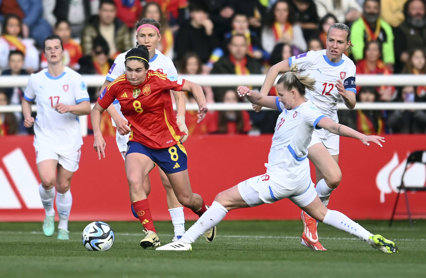 El partido de la Roja en Burgos, en imágenes