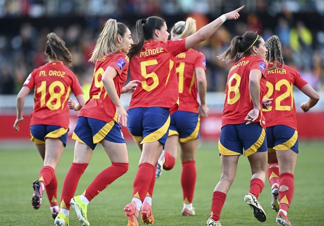 La Selección Española en Burgos.