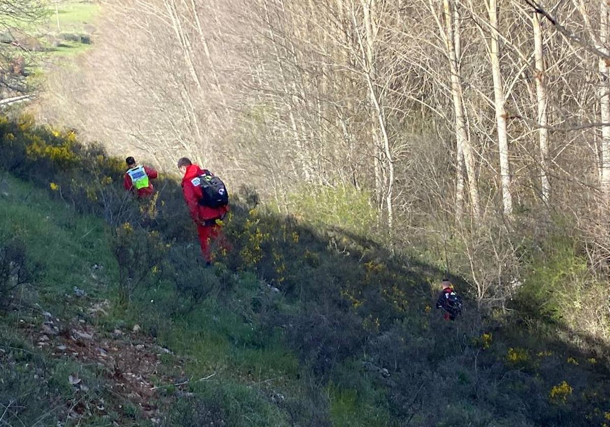 El GREM rastrea una amplia zona cercana a Pinilla de los Moros buscando a Tina.