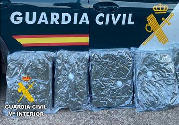 Detenido en Burgos tras ser sorprendido con cinco kilos de marihuana