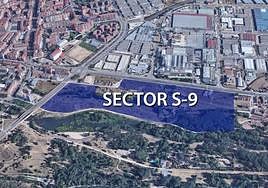 Ubicación del sector S-9, entre La Ventilla y Capiscol.