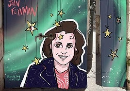 Boceto de Joan Feynman realizado por Sofía Sanz Curiel.