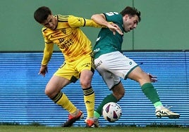 Imagen del encuentro entre el Racing Club Ferrol y el CD Mirandés.