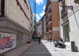 Calle Almirante Bonifaz, en el centro de Burgos.