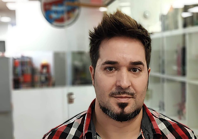 Iván Sarnago, autor de los cómics de Roderick Díaz, El Cid