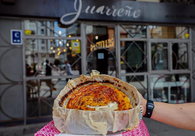 La tarta de queso de Juarreño en una de sus cafeterías