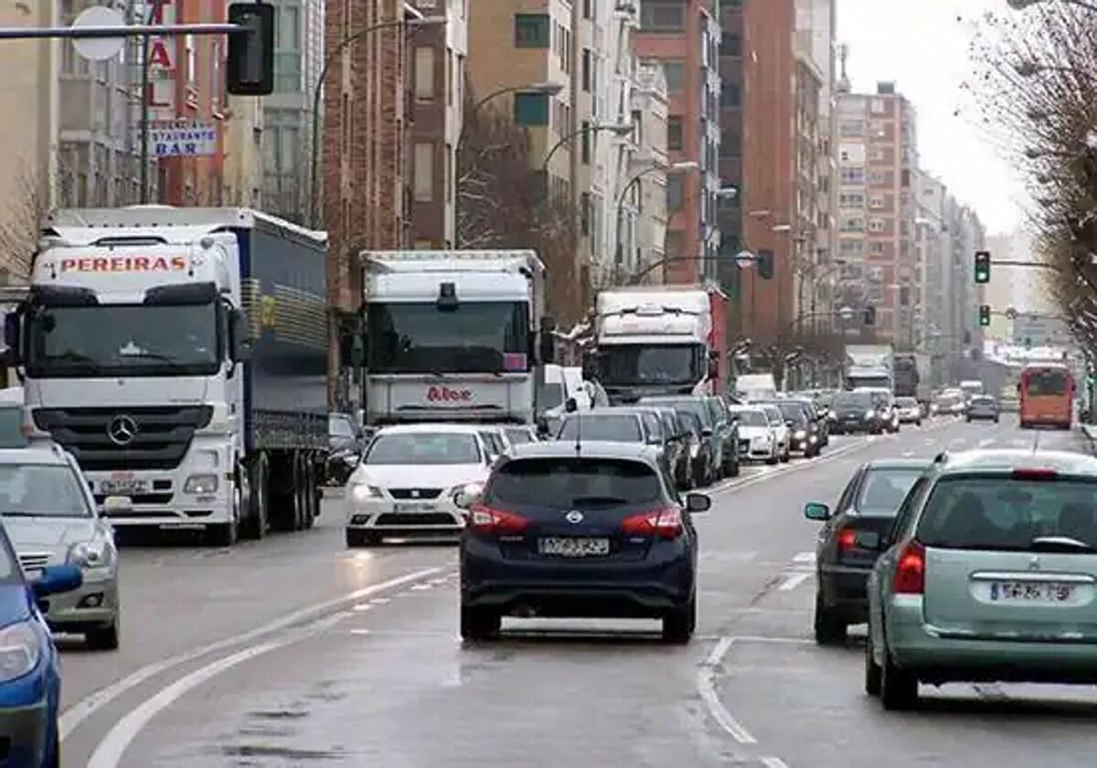 Calle Vitoria en Burgos.