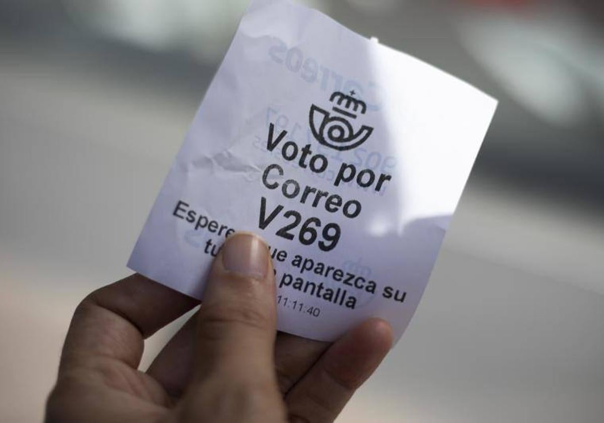 El proceso de voto por correo ya está lanzado.