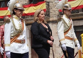 Cristina Ayala durante la festividad del Curpillos.