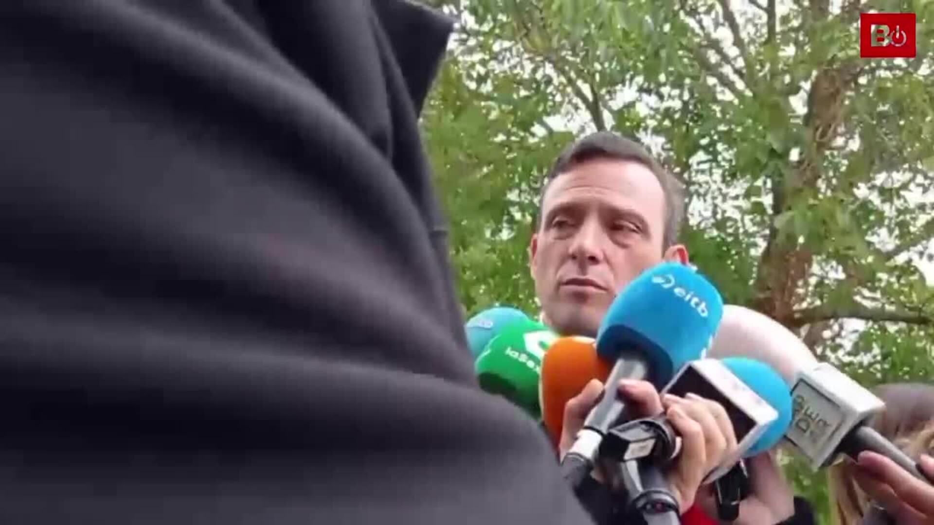 Declaraciones de José Ceacero a las puertas del convento de Belorado