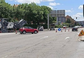 Los cortes en la calle Vitoria se sucederán hasta el viernes.