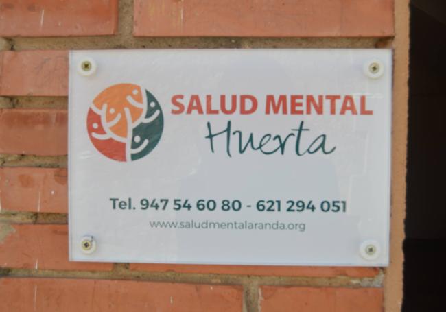 Placa del centro en Huerta.