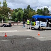 Herido grave un hombre en Burgos tras ser atropellado por una moto